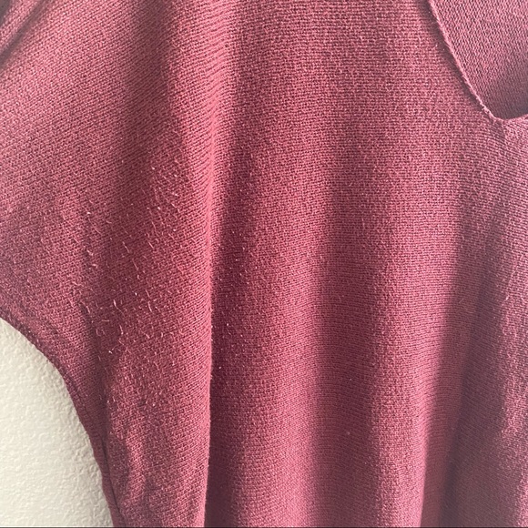 Burgundy Tunic Sweater - Picture 4 of 5